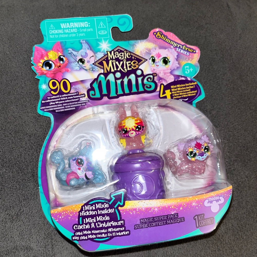 🆕 MAGIC MIXIES MINIS SHIMMERVERSE SERIES, 4 MINI MIXIES INCLUDED,